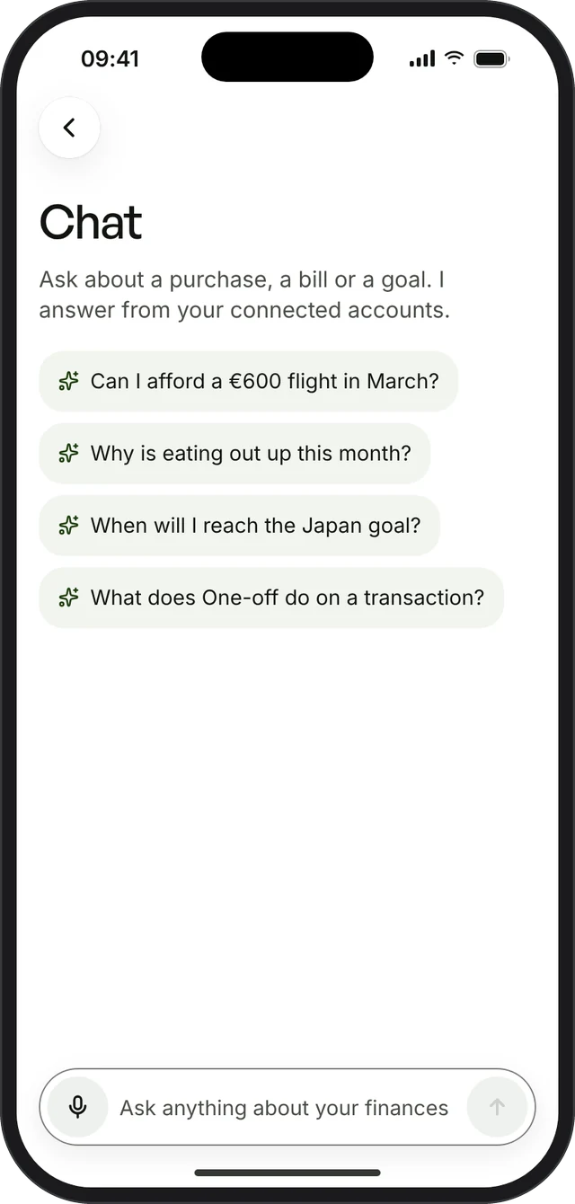 Chat with suggested questions
