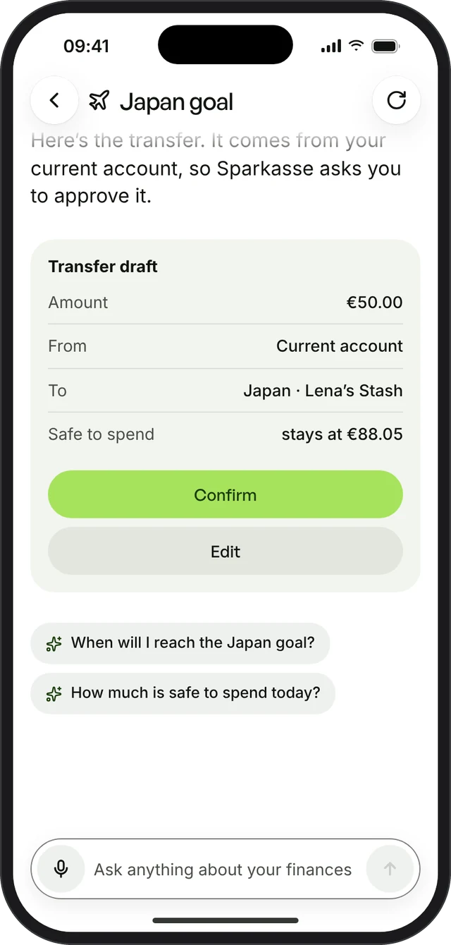 Transfer draft from a chat request