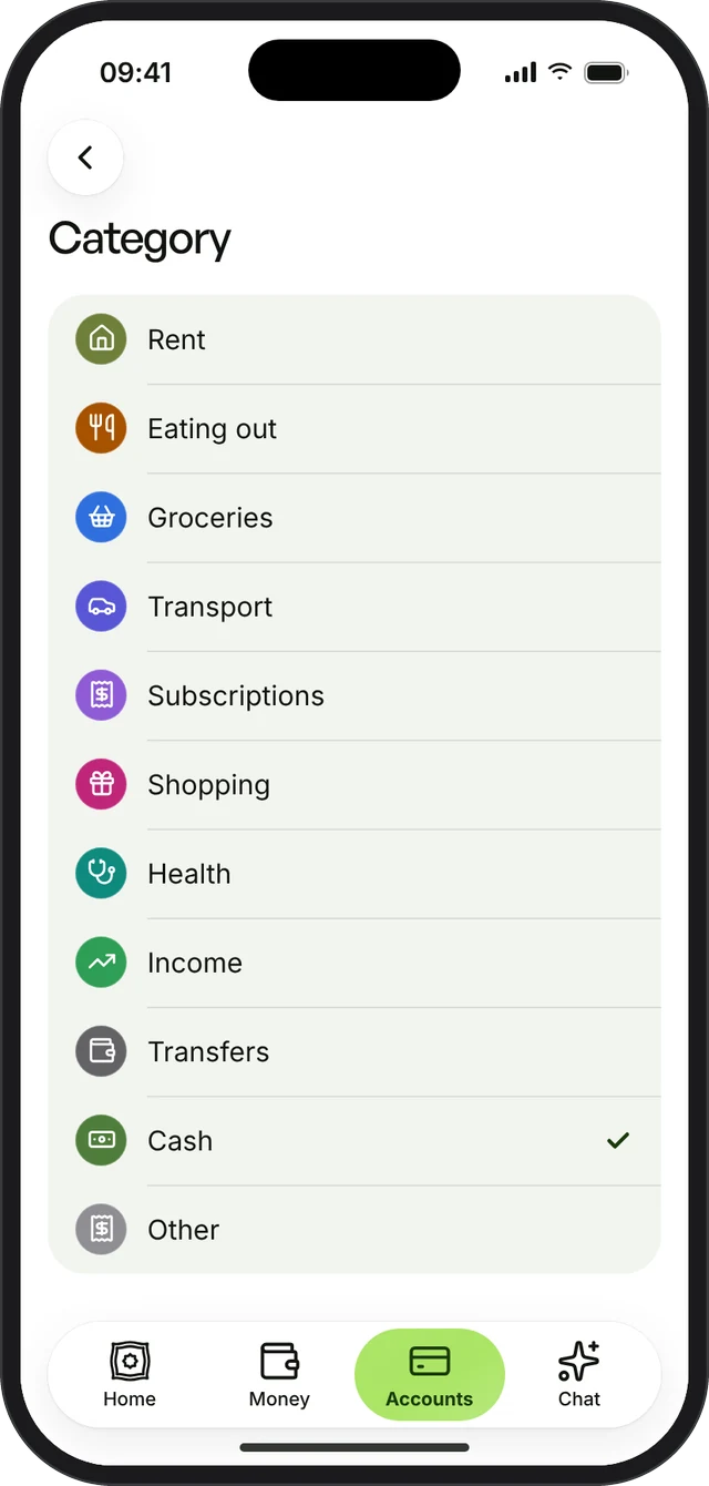 Category picker